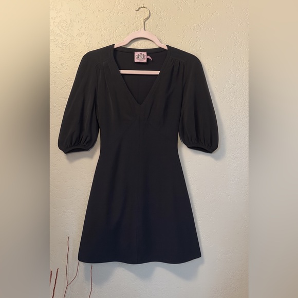 Juicy Couture 100% Silk Black Mini Dress – Size 0 - Picture 2 of 4